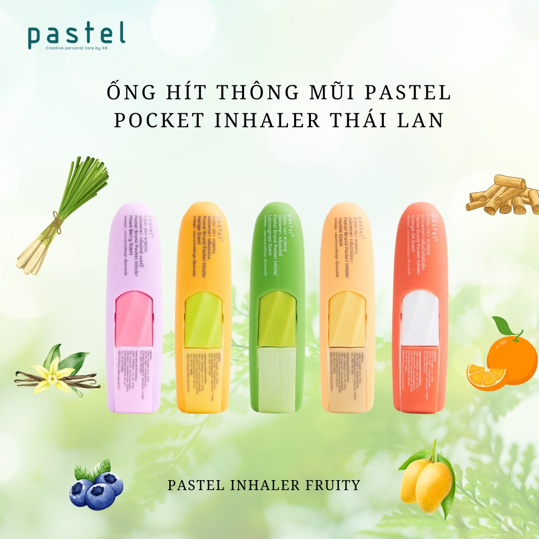 Ống hít Pastel Fruity hương Vani (Vanilla Scent)
