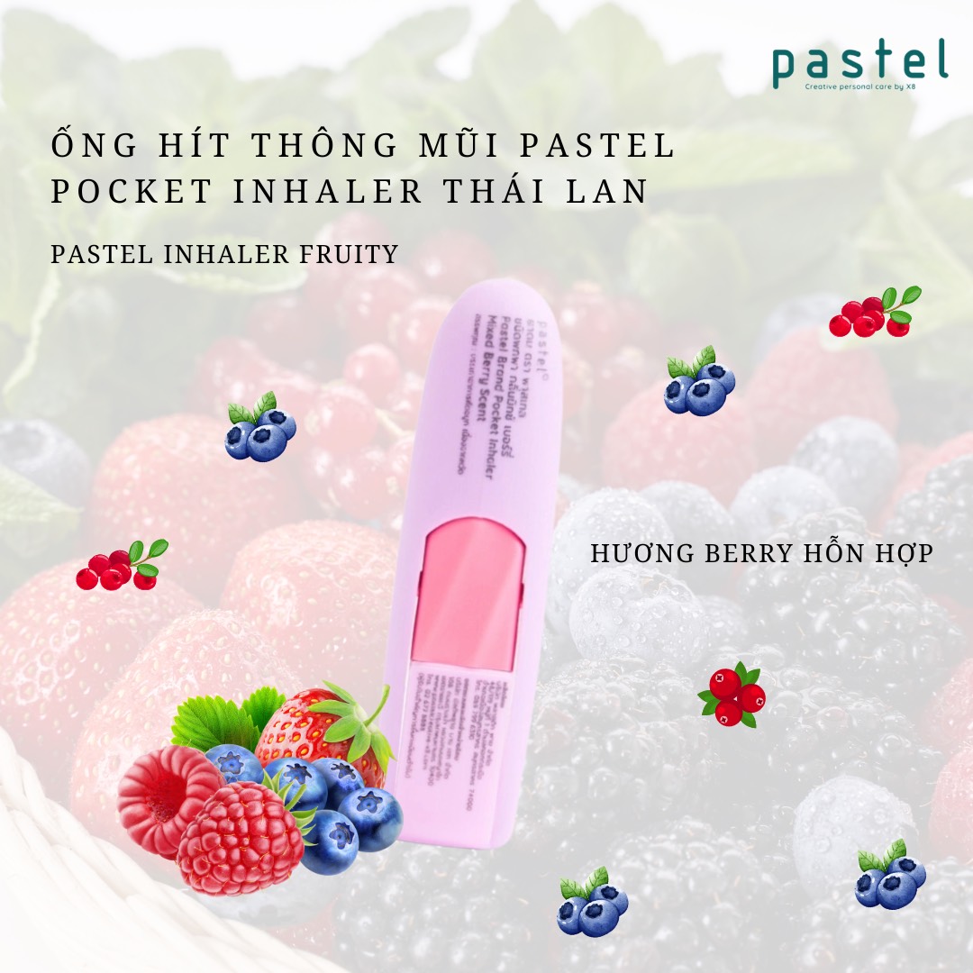 Ống hít Pastel Fruity hương Berry (Mixed Berry Scent)